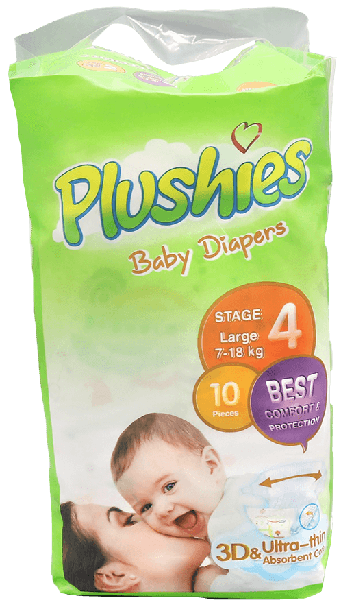Baby Diapers Ultra Thin Stage 4 Large 10 PCs